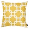 Homeroots Yellow Nautica Latice Printed Decorative Throw Pillow Cover 18 x 18 in. 355328 - alternate 1
